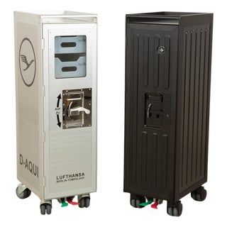Lufthansa Ju 52 and Voyager Aircraft Trolley with Shelf and Plastic Drawer, Set of 2 For Sale