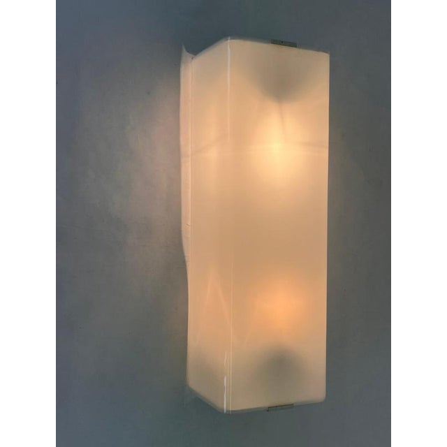 Mid-Century Modern Glass Wall Light, Germany, 1970s For Sale - Image 3 of 10