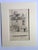 Antique 1920s Walter Church Drawing in 11x14 Mat - Aître Saint-Maclou, Rouen For Sale - Image 4 of 4