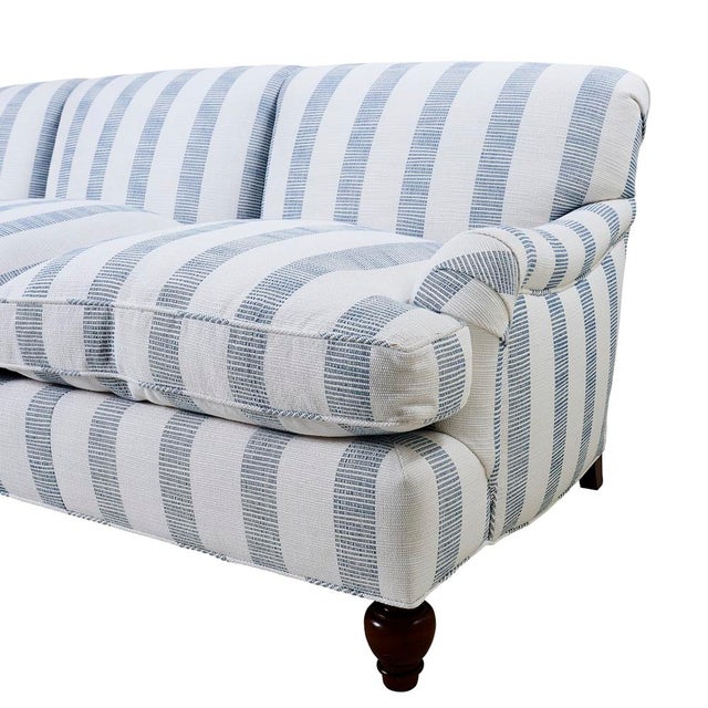 Schumacher 21st Century Jonas Sofa Newly Upholstered in Schumacher Fabric For Sale - Image 4 of 9