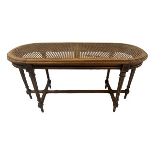 Louis XVI Style Beechwood Bed Bench, 20th Century For Sale