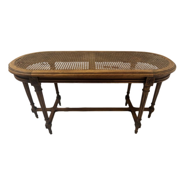 Louis XVI Style Beechwood Bed Bench, 20th Century For Sale