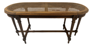 Louis XVI Style Beechwood Bed Bench, 20th Century