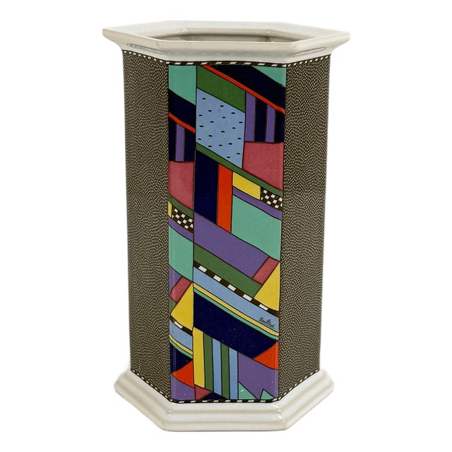 Scenario Metropol Flower Vase by Barbara Brenner for Rosenthal, 1990s For Sale
