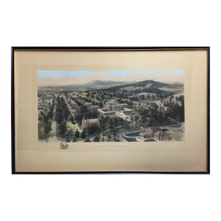 1900s University of Virginia Framed Panoramic Print For Sale
