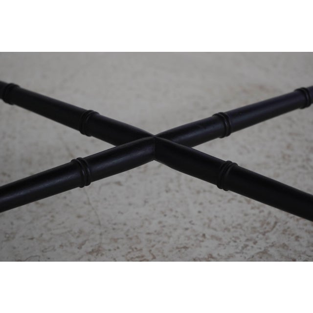Pair of Kittinger Faux Bamboo Modern Design Side Tables For Sale - Image 11 of 18