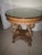 Mondamin 29" Round Tall Solid Wood Pedestal End Table Glass Top Classic Traditional Style Style: Traditional Color: Brown...