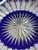 Glass Mid 20th Century Czech Bohemian Cobalt Blue Cut to Clear Crystal Centerpiece Bowl For Sale - Image 7 of 18