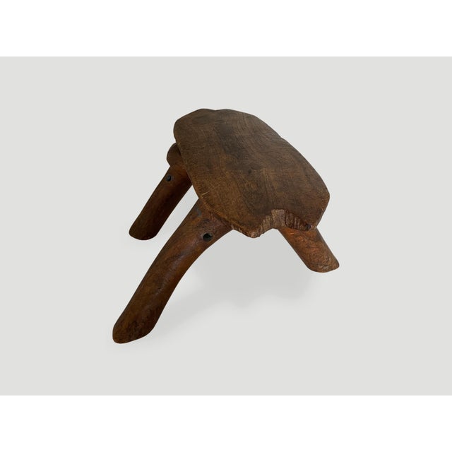 Antique African Wooden Head Rest or Stool For Sale - Image 4 of 18
