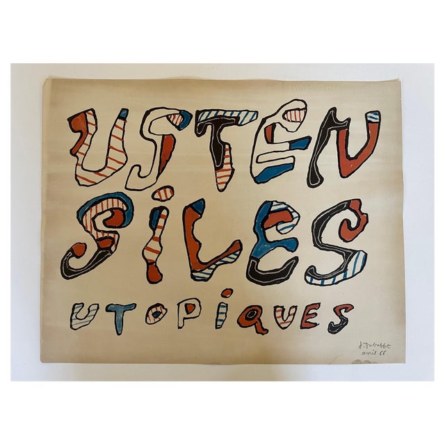 Jean Dubuffet, Utopian Utensils, 1966, Lithograph For Sale