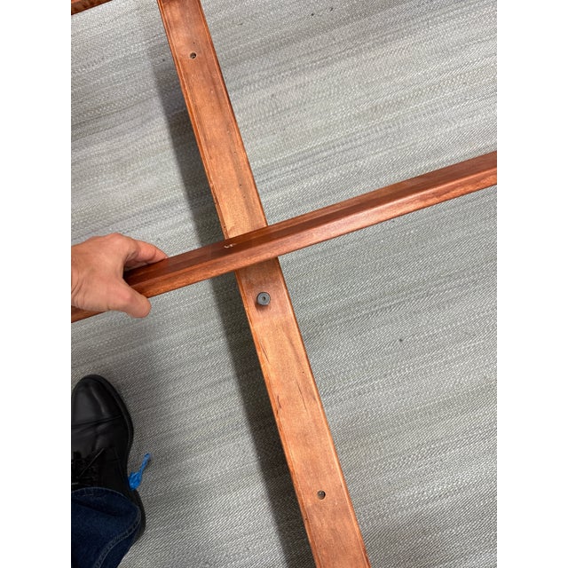 Brown Eastern King Ethan Allen British Classics Sleigh Bed Frame For Sale - Image 8 of 12