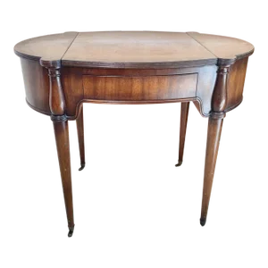 1980s Vintage Mahogany Dressing Table on Casters