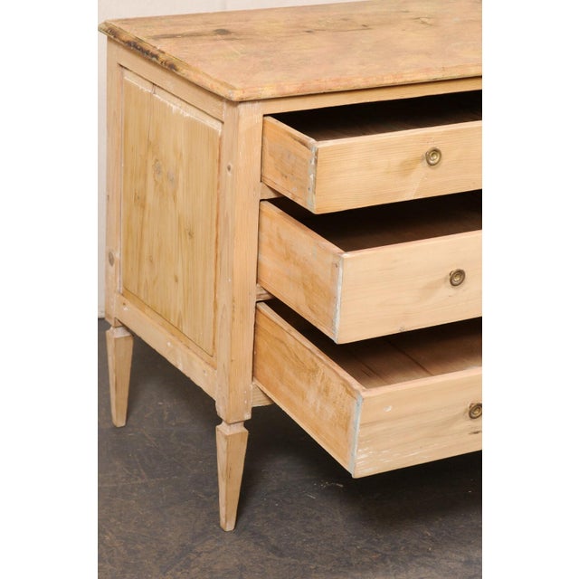 Italian Chest, Bleached with Faux Marble Top For Sale - Image 11 of 11