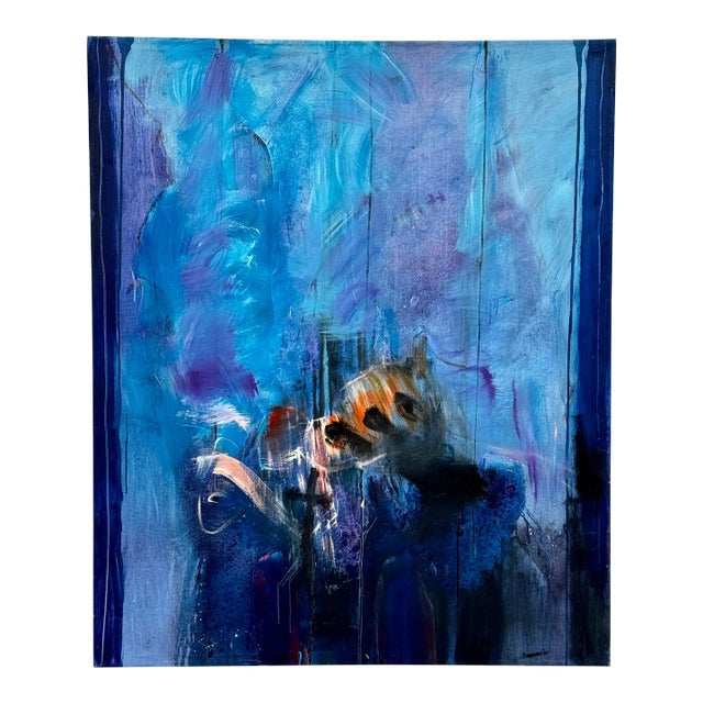 David Armitage Large Abstract Painting on Canvas For Sale