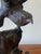 Early 20th Century Antique Japanese Cast Iron Hinged Wing Eagle Sculpture For Sale - Image 5 of 11