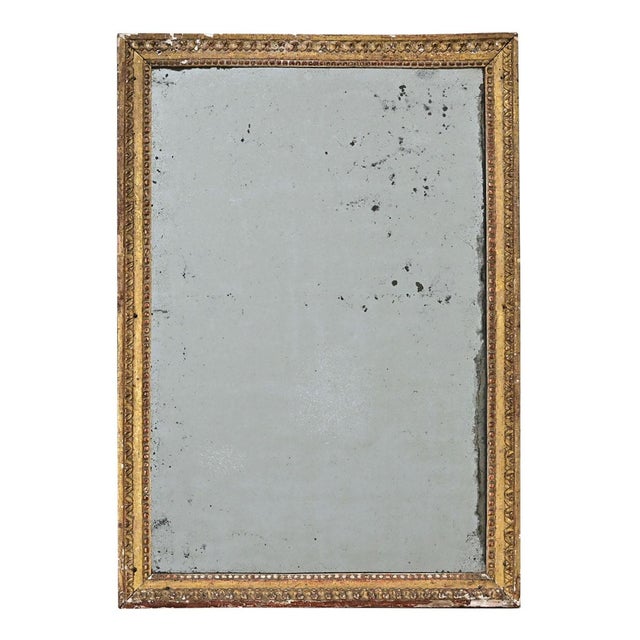 French 18th Century Petite Gilt Mirror with Original Glass For Sale - Image 10 of 10