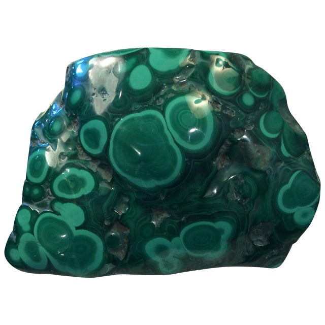 4 1/2 Lbs. Of Polished Malachite For Sale