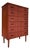 Teak Chest of Drawers with Lock, Denmark, 1960s For Sale