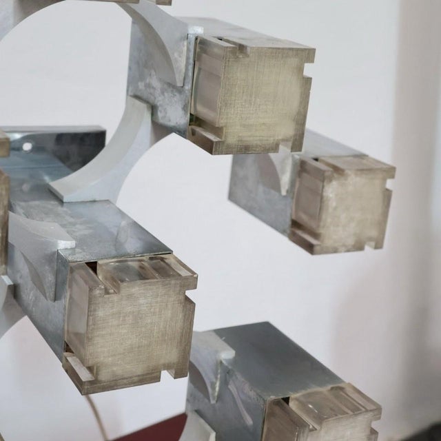 Cubic 13-Light Suspension Lamp from Sciolari, 1970s For Sale - Image 9 of 18