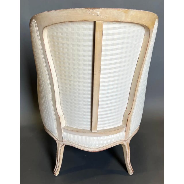 19th Century French Painted Bergere For Sale In Richmond - Image 6 of 7