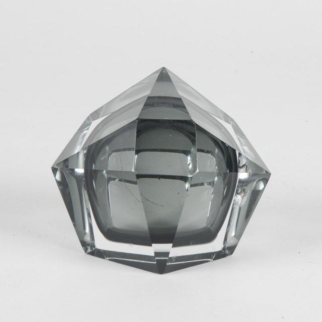 Gray Murano Glass Ashtray by Flavio Poli, 1960s For Sale - Image 8 of 10