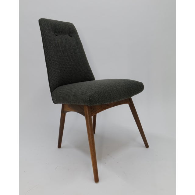 Brown Mid 20th Century Dining Room Chairs Attributed to Adrian Pearsall For Sale - Image 8 of 12