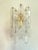 Glass Contemporary Transparent “Poliedri” Murano Glass Gold Wall Sconce in Venini Style For Sale - Image 7 of 7