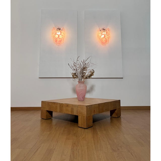 Vintage Italian Murano Wall Lights with Pink Lattimo Glasses, 1990s, Set of 2 For Sale - Image 4 of 14