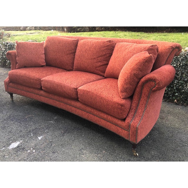Henredon Rolled Arm Curved Sofa Chairish