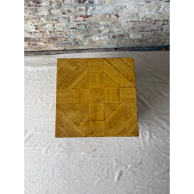 1970s Painted Patchwork Side Table For Sale - Image 4 of 11