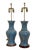 Late 20th Century John Thompson Cerulean Baluster Lamps Unmarked - a Pair For Sale