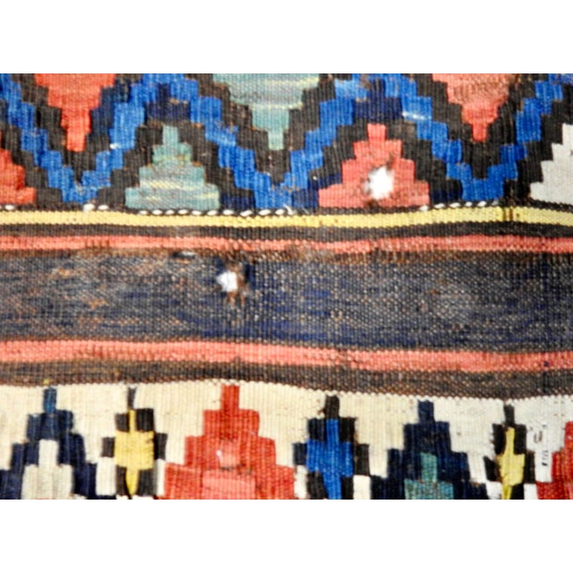 Textile 19th Century Antique Handwoven Turkish Kilim Carpet Runner For Sale - Image 7 of 11