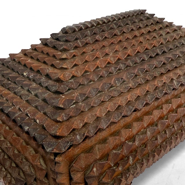 Antique Tramp Art Lidded and Footed Box For Sale - Image 10 of 10