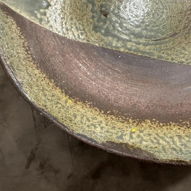 1960s Organic Modern Stoneware Large Dish by Nanni Valentini for Ceramica Arcore For Sale - Image 6 of 11