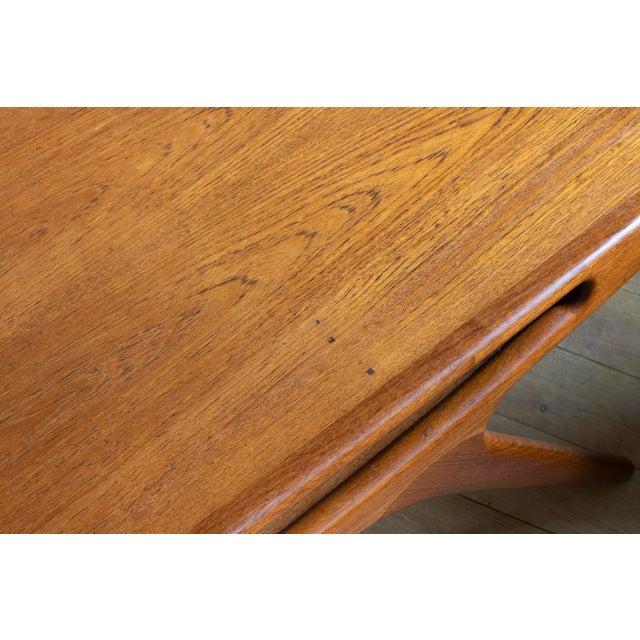 Brown Vintage SMILE Coffee Table by Johannes Andersen, 1960s For Sale - Image 8 of 10