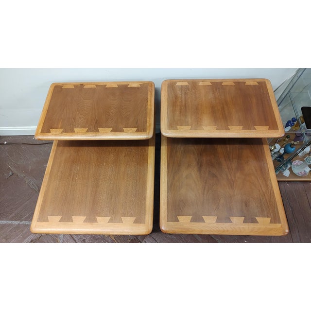 Altavista Lane 1960s Pair of Lane Acclaim Two Tiered End Tables For Sale - Image 4 of 9