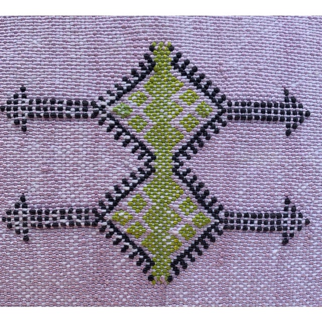 Pink Natural Moroccan Light Pink Sabra Pillow Covers- a Pair For Sale - Image 8 of 11