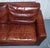 Vintage Brown Leather 2-to-3-Seater Sofa For Sale - Image 9 of 17