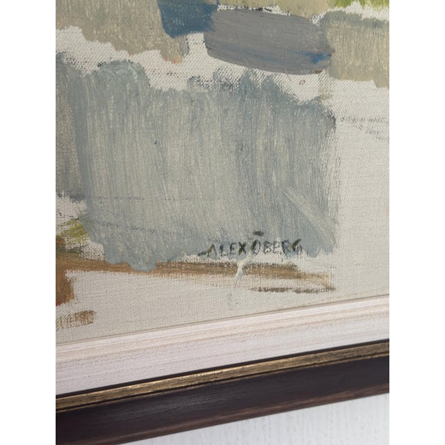 Alex Öberg, Moving Geometry, 1970s, Oil on Canvas, Framed For Sale - Image 5 of 14