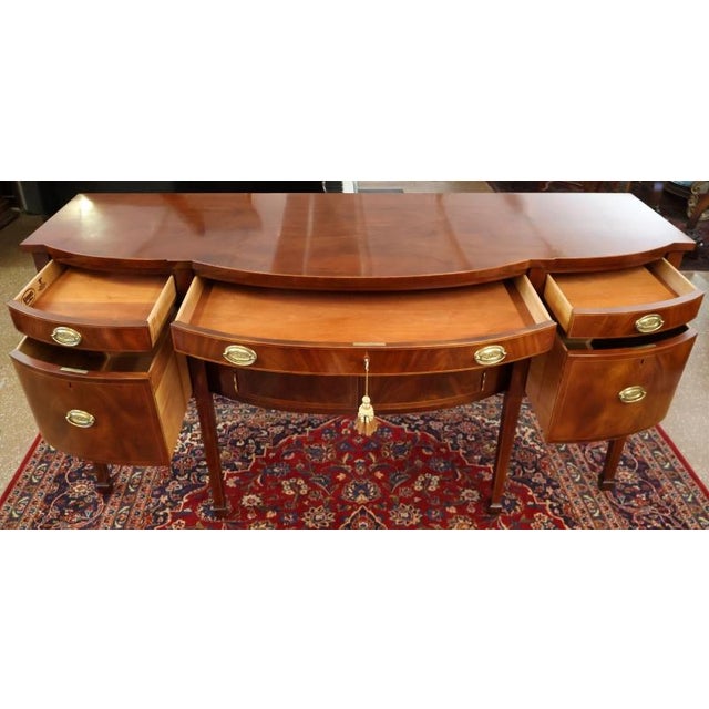 1980s 1980s Kindel Furniture Chesterwood Regency Style Mahogany Server Buffet Sideboard For Sale - Image 5 of 15