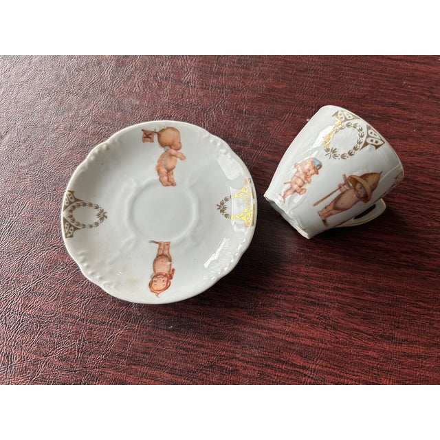 Late 19th Century Late 19th Century Rosie O'Neill Bavarian Child's Tea Set - Set of 16 For Sale - Image 5 of 7