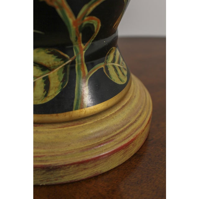1990s Wildwood Bird & Floral Decorator Table Lamp For Sale - Image 5 of 12