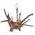 Mid-Century Modern Mid 20th Century Monumental Teak Root Table Lamp in the Nakashima Organic Modern Style 36" For Sale - Image 3 of 9