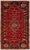 Vintage Handmade Shiraz Red Medallion Wool Rug 5'2" X 10'5" $1,800 For Sale - Image 12 of 12