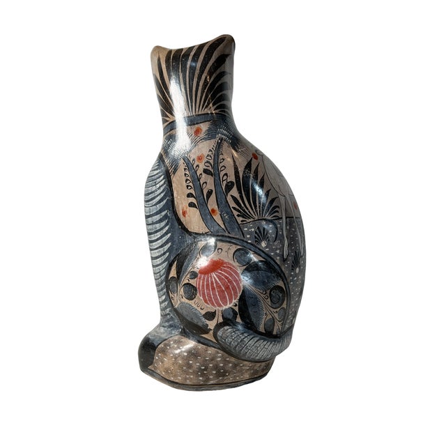 1960s 1960s Pair of Tonala Cat Figurines For Sale - Image 5 of 10