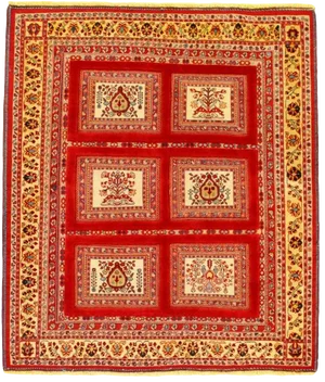Vintage Pasargad Red Persian Sumak - 5' X 5'9''