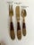 Mid-Century Modern Thai Siam Buddha Brass and Rosewood Flatware Set of 142 For Sale - Image 9 of 13