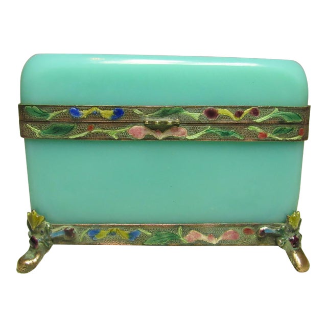 Antique Chinese Peking Glass Box For Sale