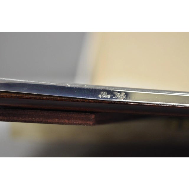 Vintage Gucci Italy Brushed Silver Gold Double G Monogram Photo Picture Frame For Sale - Image 10 of 12