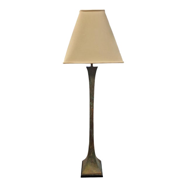 1980s Modern Bronze Floor Lamp For Sale